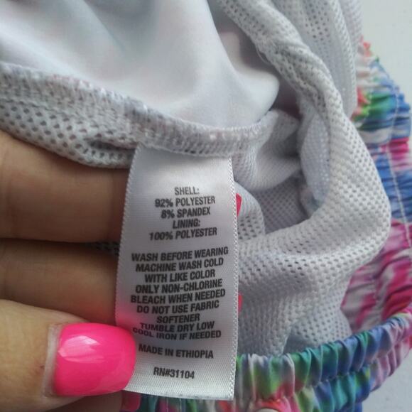 Cabana by Crown & Ivy Sparkler Tie Dye Swim Trunks Size Small - Picture 6 of 7